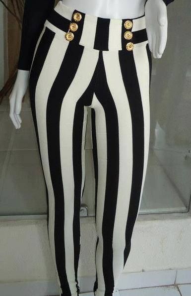 Calça Listras P&B